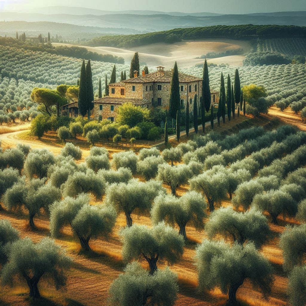 campo di olive nella Maremma Toscana
